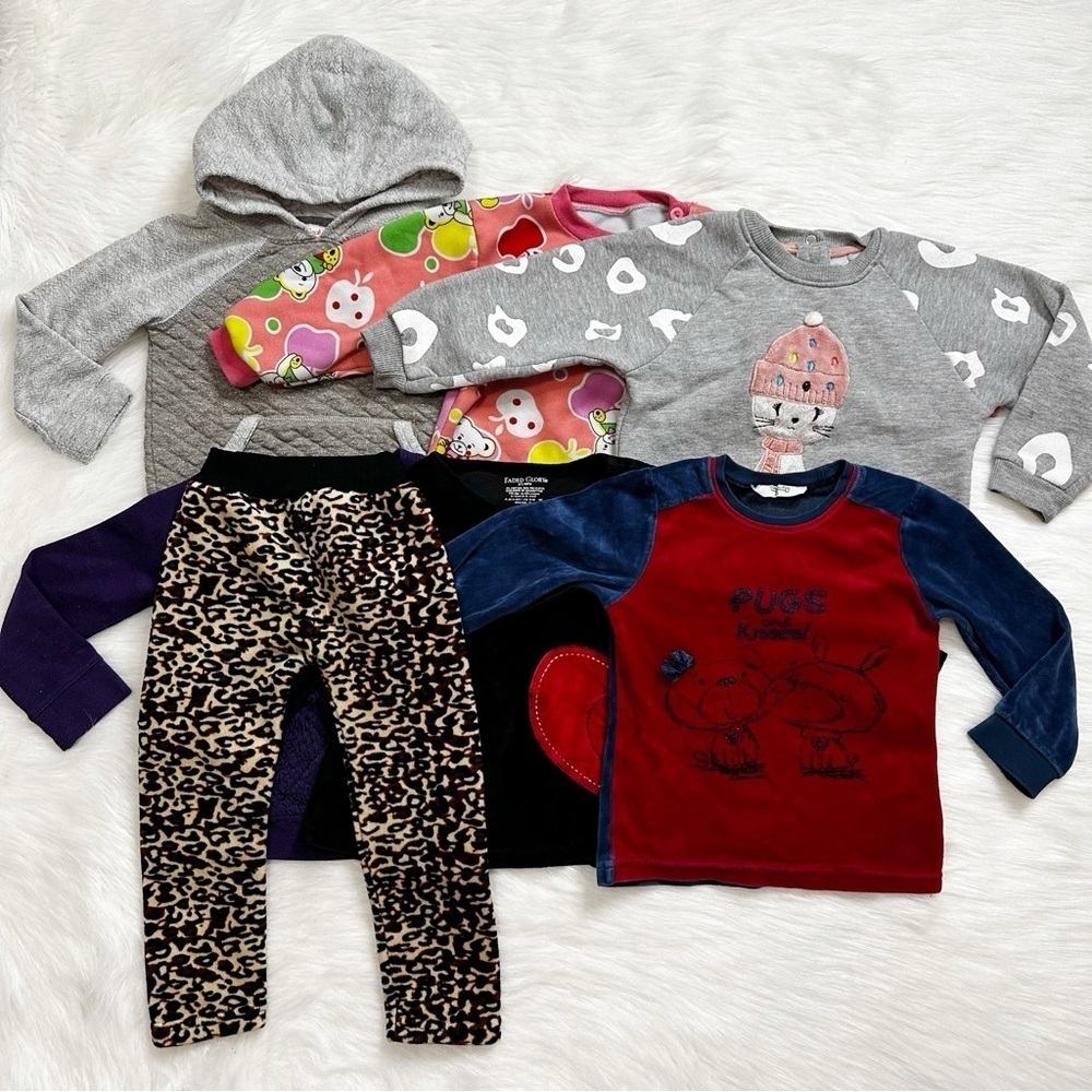 Girls Toddler Size 3T BUNDLE (7) Winter Sweatshirts